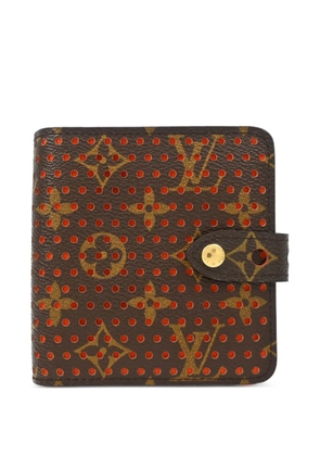 Louis Vuitton Pre-Owned 2006 Monogram-perforated compact wallet - Brown