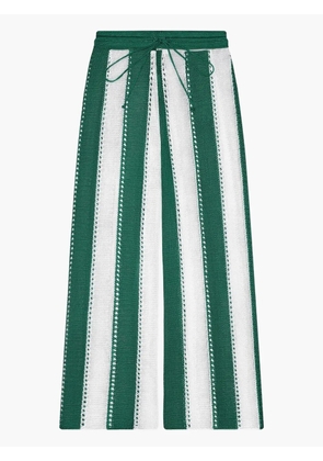 Calle Del Mar Cabana striped knit trousers - Green
