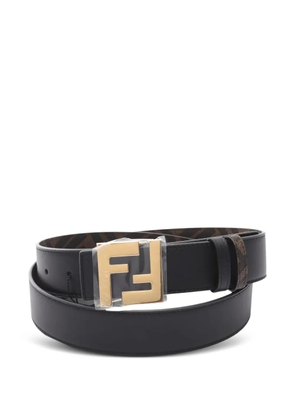 Fendi Pre-Owned 20s FF-logo buckle belt - Black