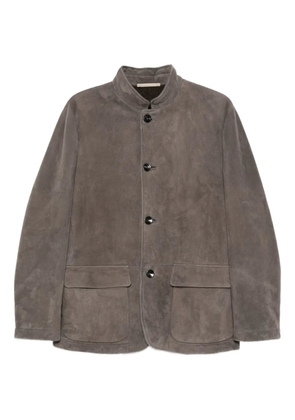 Agnona buttoned shearling jacket - Brown