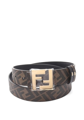 Fendi Pre-Owned FF-motif leather belt - Brown