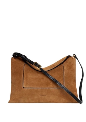 Wandler Penelope suede shoulder bag - Brown