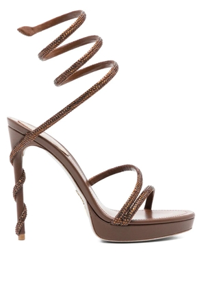 René Caovilla 120mm Margot sandals - Brown