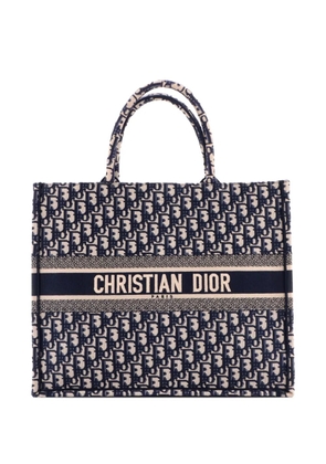 Christian Dior Pre-Owned Book Oblique Canvas Large tote bag - Blue