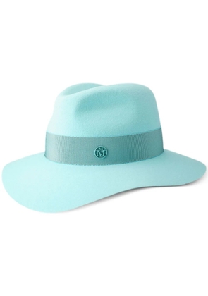 Maison Michel Henrietta wool-felt fedora - Blue