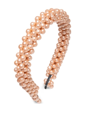 Shrimps Antonia pearl-beaded headband - Neutrals