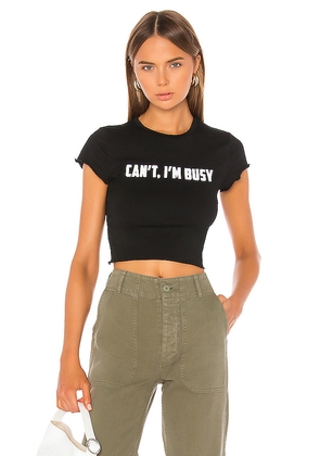 superdown Jen Lettuce Baby Tee in Black. Size M. Also in S, XS, XXS.