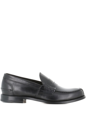 Tassinari leather penny loafers - Black