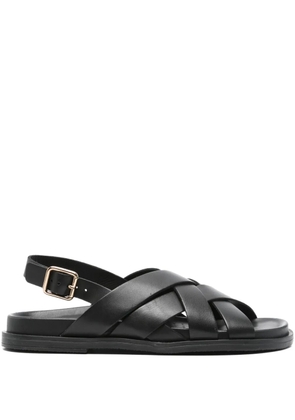 Geox Adelash crossover leather sandals - Black