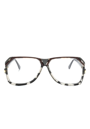 Cazal 186 geometric-frame glasses - Black