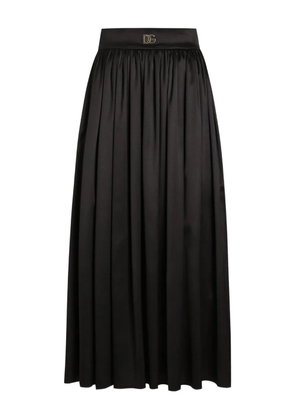 Dolce & Gabbana DNA pleated midi skirt - Black