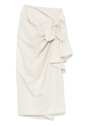 Viktor & Rolf knotted pencil skirt - Neutrals