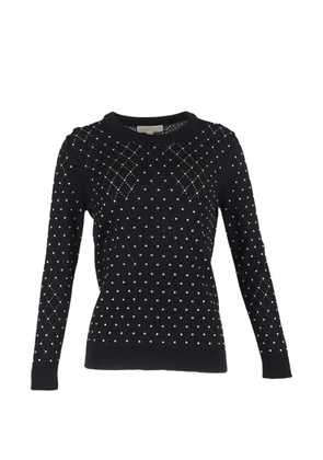 Michael Kors Vintage beaded lasercut sweater - Black