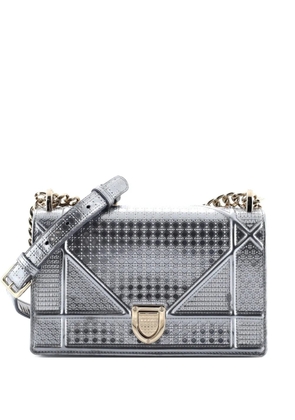 Christian Dior Pre-Owned Diorama Flap Bag Cannage Embossed Calfskin Small shoulder bag - Metallic