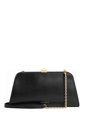 Coccinelle logo-detail clutch bag - Black