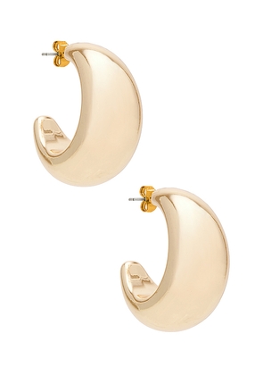 SHASHI Tsuki Hoop in Metallic Gold.