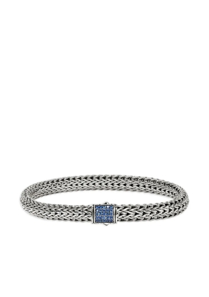 John Hardy sterling silver Icon sapphire bracelet