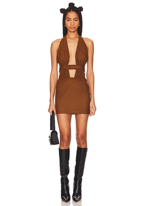 superdown Levi Mini Dress in Chocolate. Size L. Also in XL.