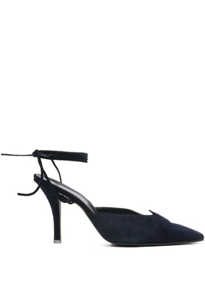 Romeo Gigli Pre-Owned 1990s ankle-tie pumps - Blue