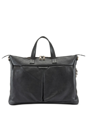 Officine Creative zip leather backpack - Black