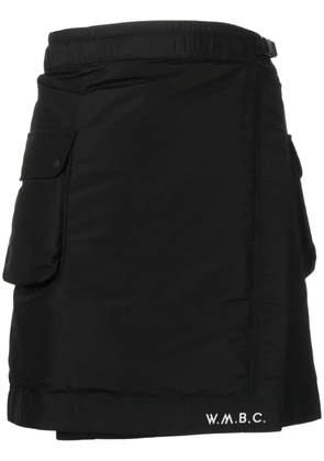White Mountaineering wrap cargo shorts - Black