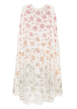 SHATHA ESSA All-over embellished dress - White