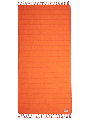 Sunkissed Jaipur Sand Free Beach Towel in Orange.