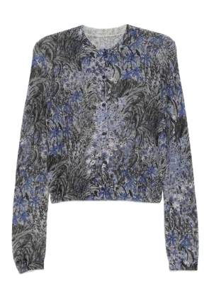 JNBY floral print cardigan - Grey
