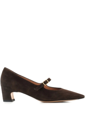 Tassinari buckle-strap pointed-toe pumps - Brown