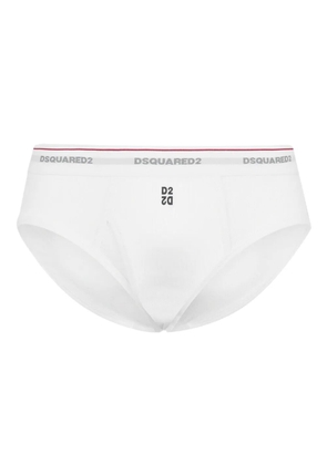 DSQUARED2 logo briefs - White