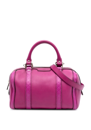 Gucci Pre-Owned 2016-2025 Small Microguccissima Trimmed Leather Joy Boston Bag satchel - Pink