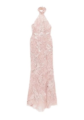 Saiid Kobeisy embroidered maxi dress - Pink