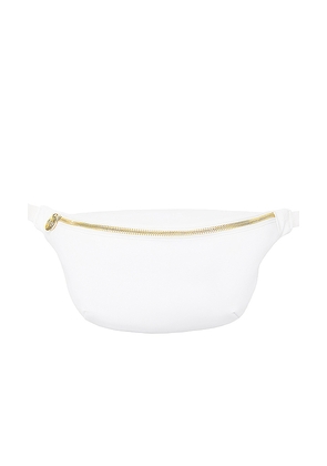 Stoney Clover Lane Classic Jumbo Fanny Pack in White.
