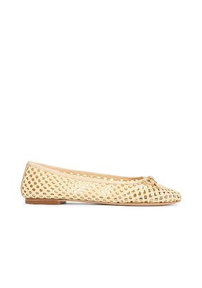 RAYE Natasha Flat in Beige. Size 10. Also in 6, 7.5, 8, 8.5.