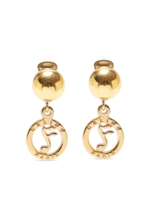 Celine Pre-Owned 1990 clip-on earrings - Gold