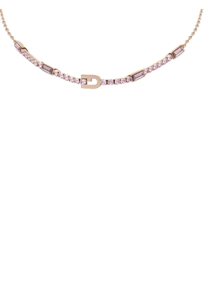 Furla embellished chain necklace - Pink