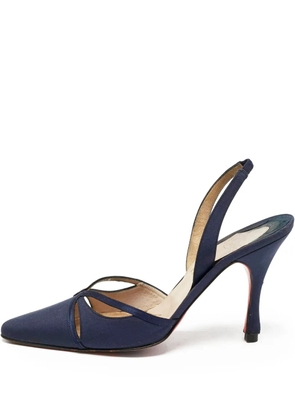 Christian Louboutin Pre-Owned 100mm slingback pumps - Blue