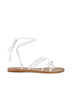 RAYE Spur Sandal in White. Size 6.5. Also in 8.