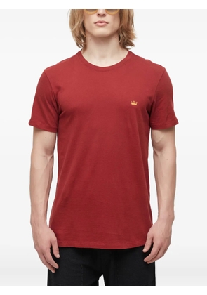 Osklen gold crown-print T-shirt - Red