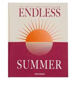 Printworks Endless Summer Maroon Photo Album in Red.