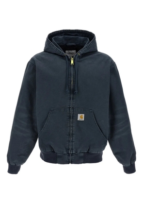 Carhartt WIP adjustable hood logo patch jacket - Blue