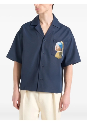 Manière De Voir Stephane pocket shirt - Blue