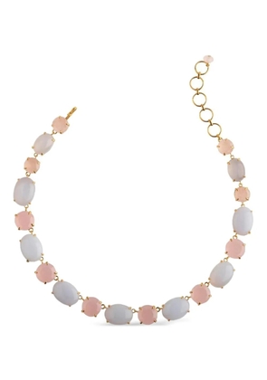 Bounkit Jewelry Chalcedony necklace - Gold