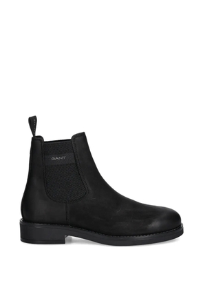 Gant logo-detail chelsea boots - Black