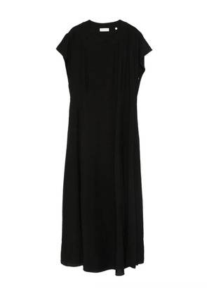 Marc O'Polo cap-sleeve flared midi dress - Black