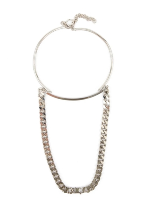 MM6 Maison Margiela mixed chain necklace - Silver