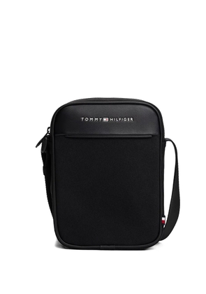Tommy Hilfiger logo messenger bag - Black