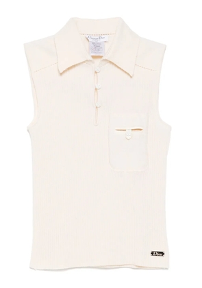 Christian Dior Pre-Owned 2003 knitted top - White