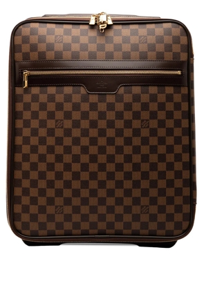 Louis Vuitton Pre-Owned 2012 Damier Ebene Pegase 45 travel bag - Brown