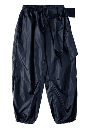 Simone Rocha bow-detail track pants - Blue